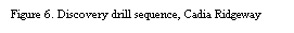 Text Box: Figure 6. Discovery drill sequence, Cadia Ridgeway
